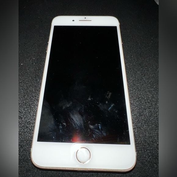 White Smartphone with Gold Accents